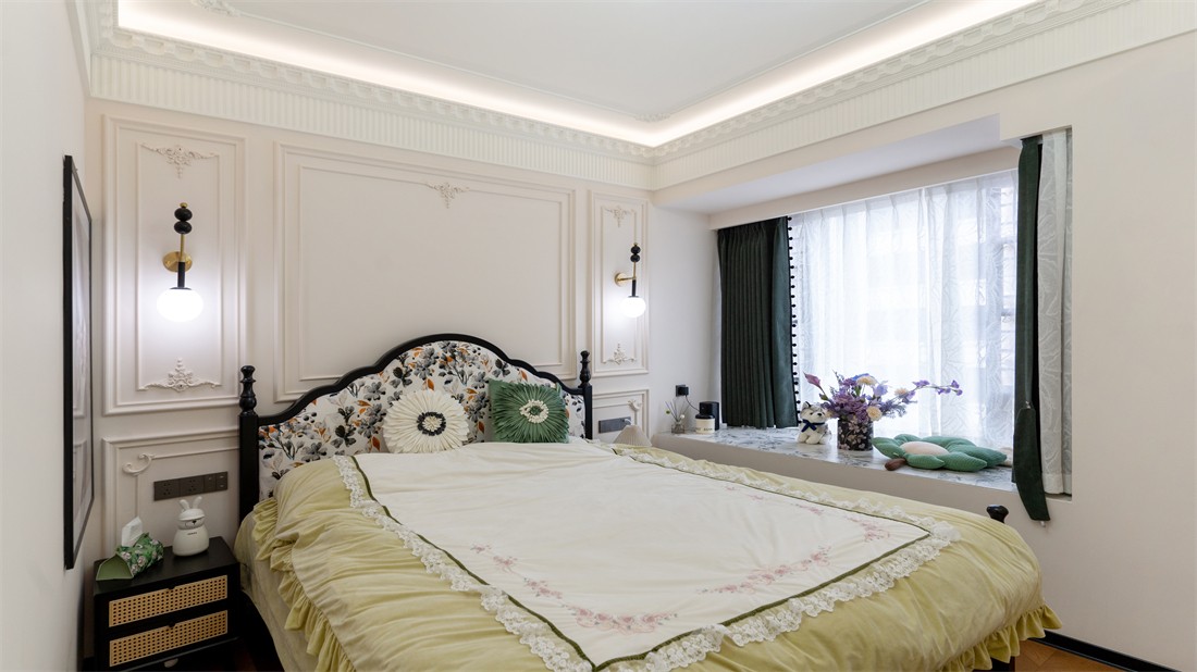 山漸青151平法式臥室裝修完工實景圖