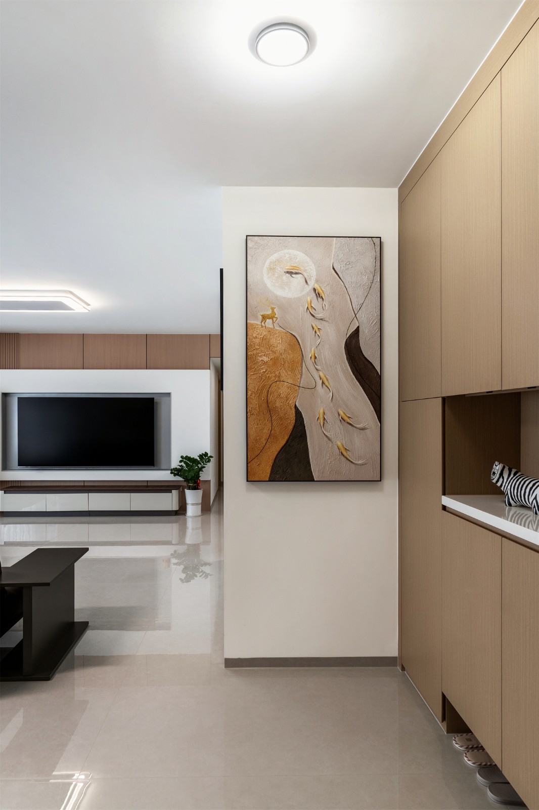 上水灣155平現(xiàn)代風(fēng)格入戶裝修實(shí)景圖