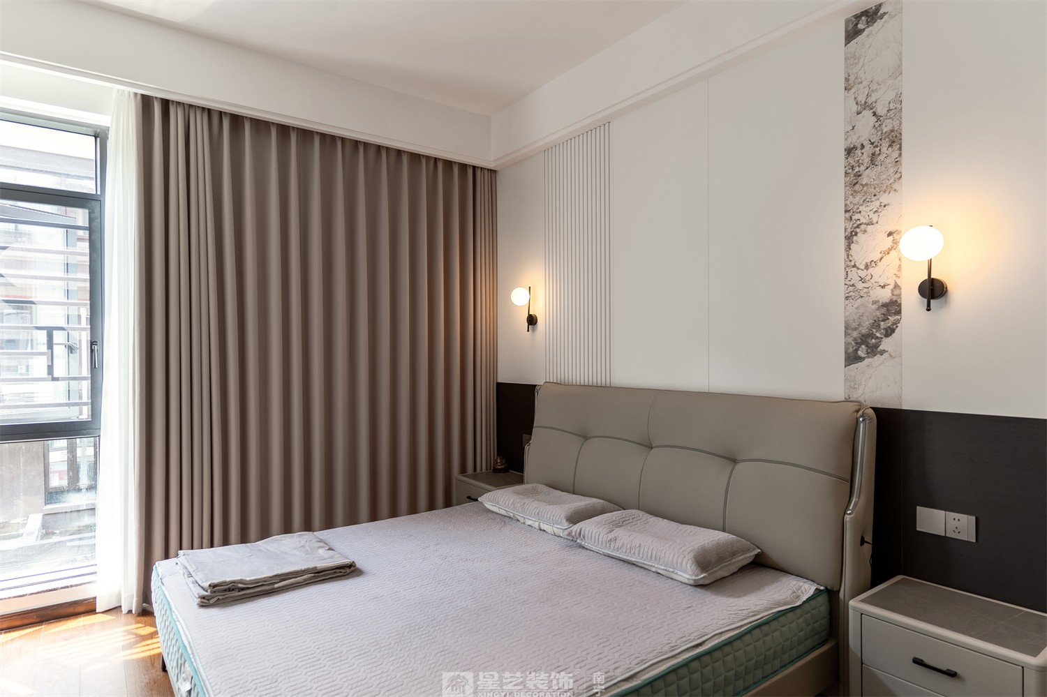 建發(fā)五象印月300平現(xiàn)代輕奢臥室裝修效果圖