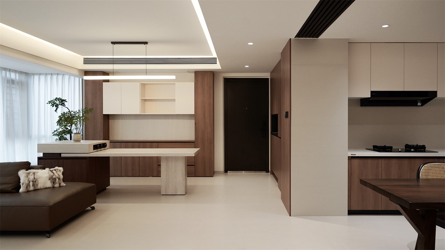 北投溪境119平中古風(fēng)入戶裝修完工實(shí)景圖